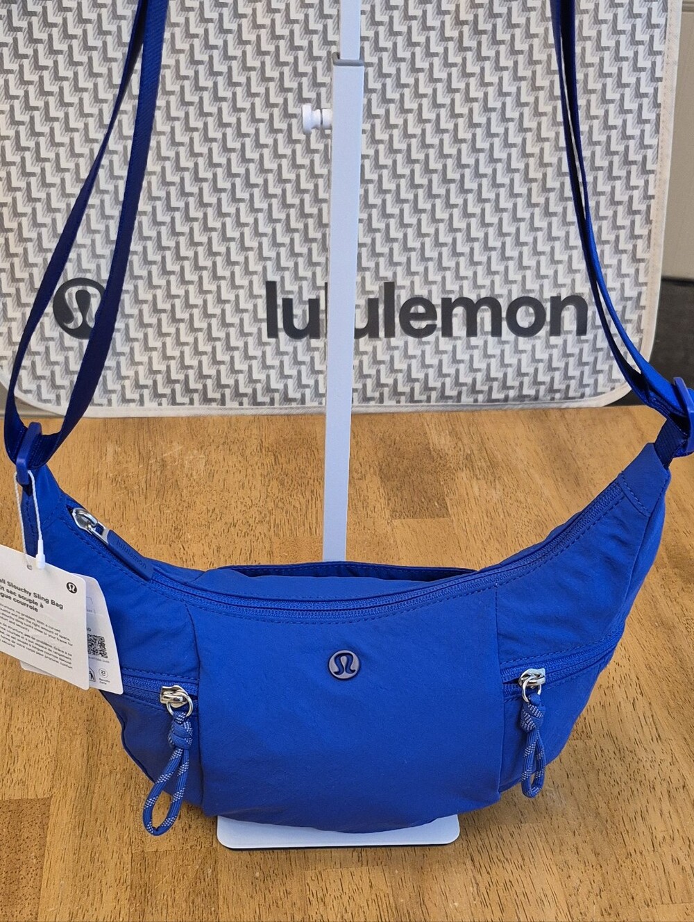 Lululemon 3L Small Crossbody Slouchy Sling Bag Beach Ball Blue Hobo